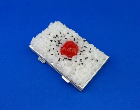 Riz Umeboshi (prune marinée) Porte cartes de visite