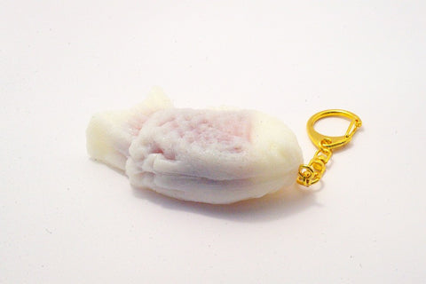Taiyaki blanc (petit) Porte-clés 