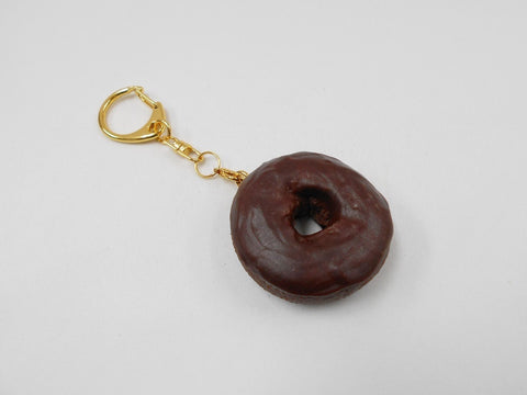 Beignet au chocolat avec glaçage au chocolat (petite) Porte-clés