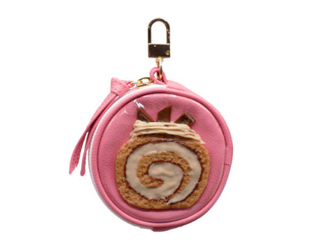 Chocolate Roll Cake Circular Purse Ver. 2 - Pink