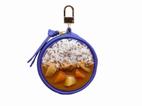 Curry Rice Circular Purse Ver. 2 - Blue