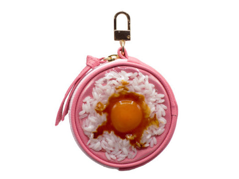 Egg & Rice Circular Purse Ver. 2 - Pink