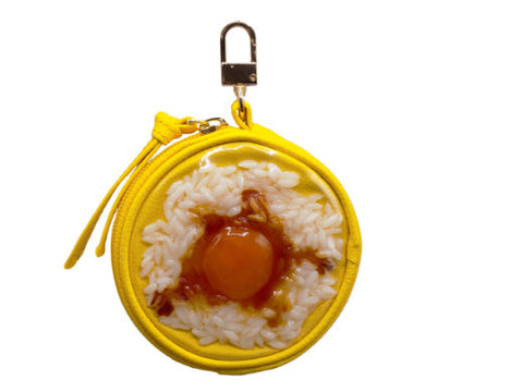 Egg & Rice Circular Purse Ver. 2 - Yellow