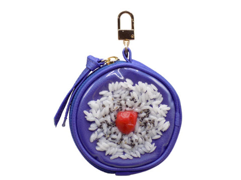 Umeboshi (Pickled Plum) Rice Circular Purse Ver. 2 - Blue