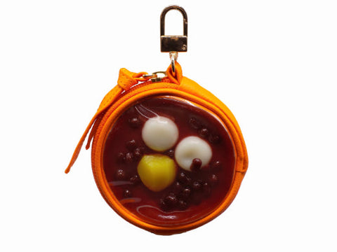 Zenzai (Sweet Red Bean Soup) Circular Purse Ver. 2 - Orange