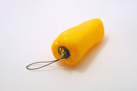 Poivron jaune Bijou/fermeture éclair pour téléphone portable