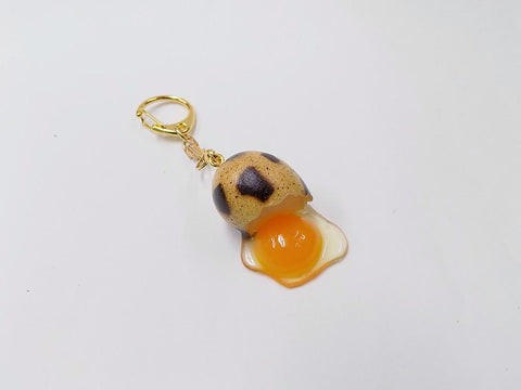 Broken Quail Egg Keychain