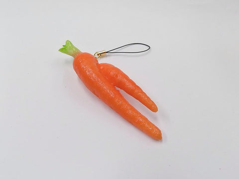 Carrot (Two-Legged) Cell Phone Charm/Zipper Pull