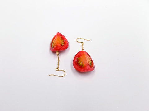 Cherry Tomato (quarter-size) Pierced Earrings