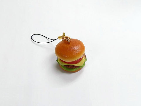 Deluxe Burger Cell Phone Charm/Zipper Pull