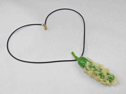Green Pepper Tempura Necklace