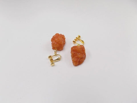 Kara-age (Boneless Fried Chicken) (small) Clip-On Earrings