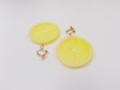Lemon Slice Clip-On Earrings