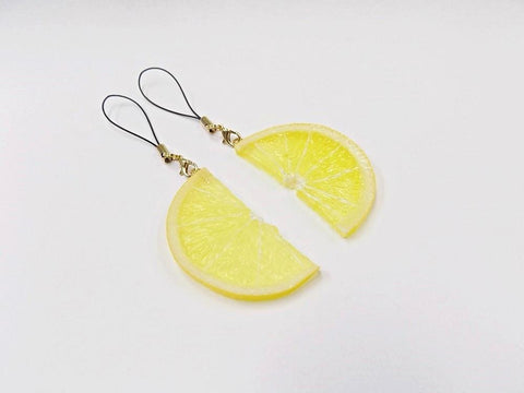Lemon Slice (half-size) Cell Phone Charm/Zipper Pull
