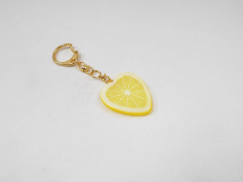 Tranche de citron (en Forme de Cœur) Porte-clés