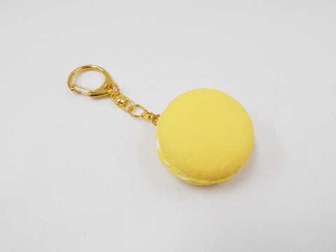 Macaron (jaune) Porte-clés 