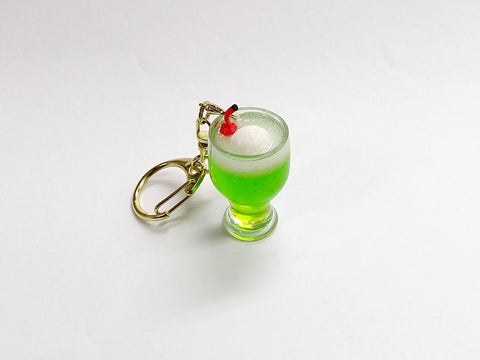 Melon Soda (mini) with Vanilla Ice Cream Keychain