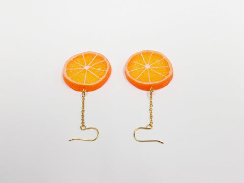 Orange Slice (small) Pierced Earrings