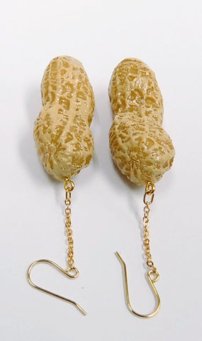 Peanut Pierced Earrings