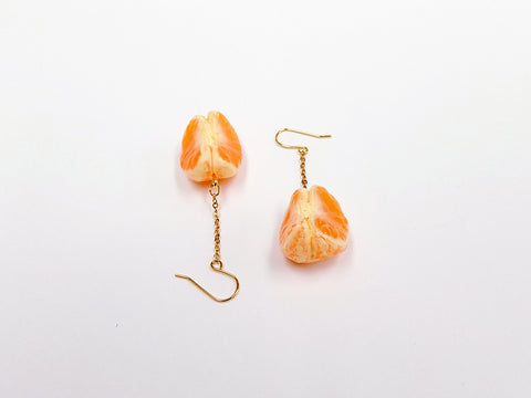 Peeled Orange (quarter-size) (mini) Pierced Earrings