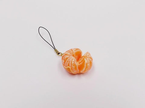 Pulled Apart Orange (small) Cell Phone Charm/Zipper Pull