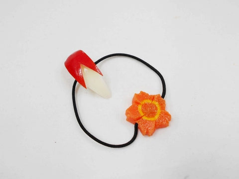 Tranche de pomme (petite) & Carotte en forme de fleur Ver. 1 (mini) Serre-Tête