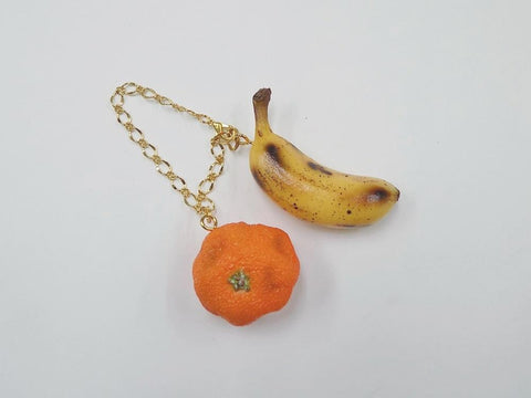 Spoiled Orange & Whole Ripened Banana (mini) Bag Charm