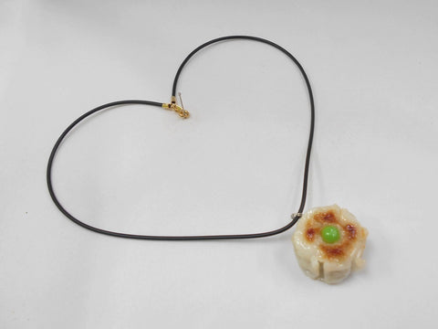 Steamed Pork Dumpling with Green Pea Necklace
