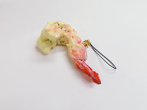 Stir-Fried Shrimp with Mayonnaise Cell Phone Charm/Zipper Pull