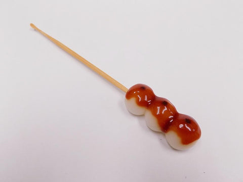 Toasted Dumplings Covered in a Soy & Sugar Sauce (3-piece with Skewer) Ear Pick