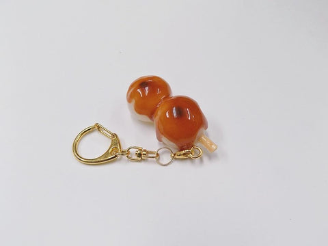 Toasted Dumplings Covered in a Soy & Sugar Sauce (2-piece with Skewer) Keychain