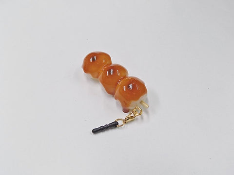 Toasted Dumplings Covered in a Soy & Sugar Sauce (3-piece with Skewer) Headphone Jack Plug