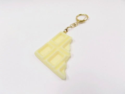 White Chocolate Bar Piece Keychain
