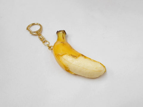 Whole Peeled Banana Keychain
